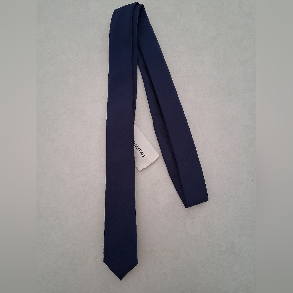 NWT 2 Ties/ Topman & Le Chateau/ Navy Blue Tie & Red-brown Tie/ Both One Size
